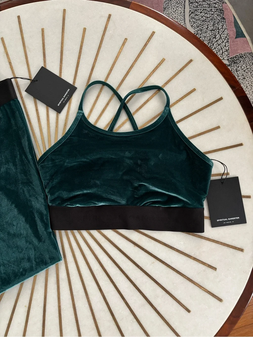 NWT Spiritual Gangster Matching Velour Set